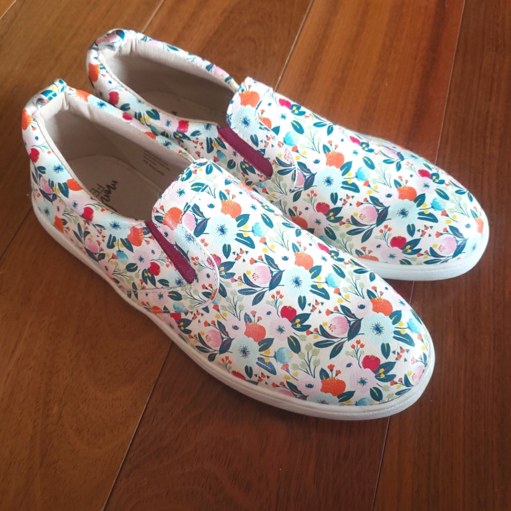 Monkey Feet Mommy & Me Floral SlipOn Shoes Leather